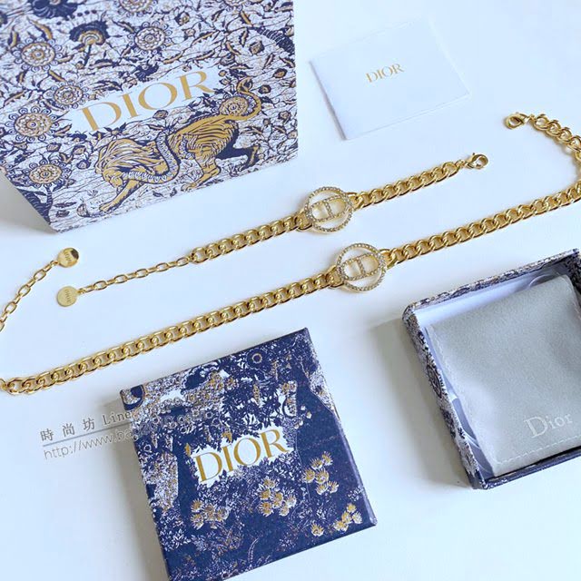 Dior飾品 迪奧經典熱銷新品DIOR字母手鏈  zgd1118